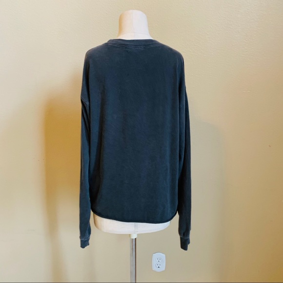 Forever 21 Sweet days ahead grey flower longsleeve - Picture 4 of 5